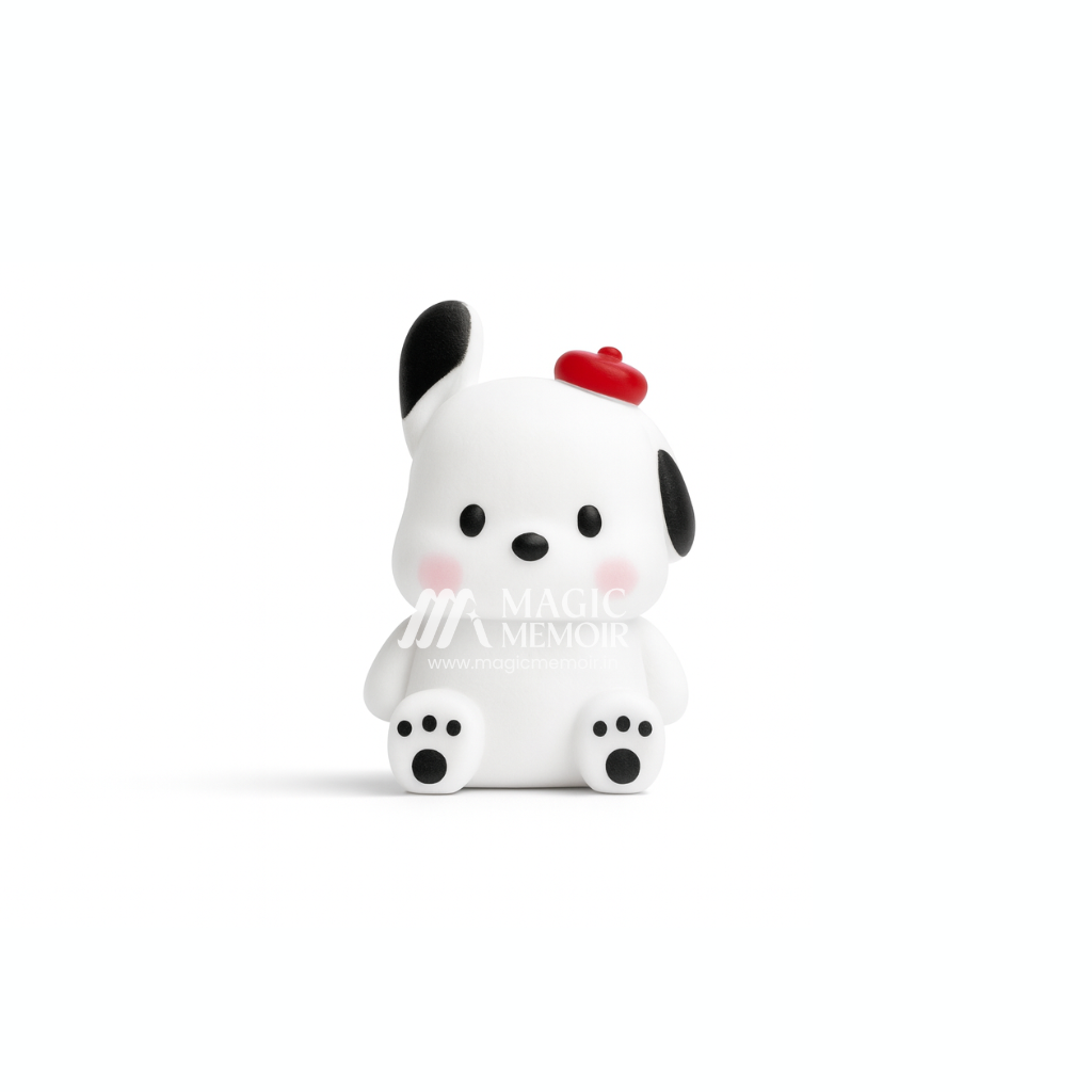 Mini Lamp - Puppy With Red Cap