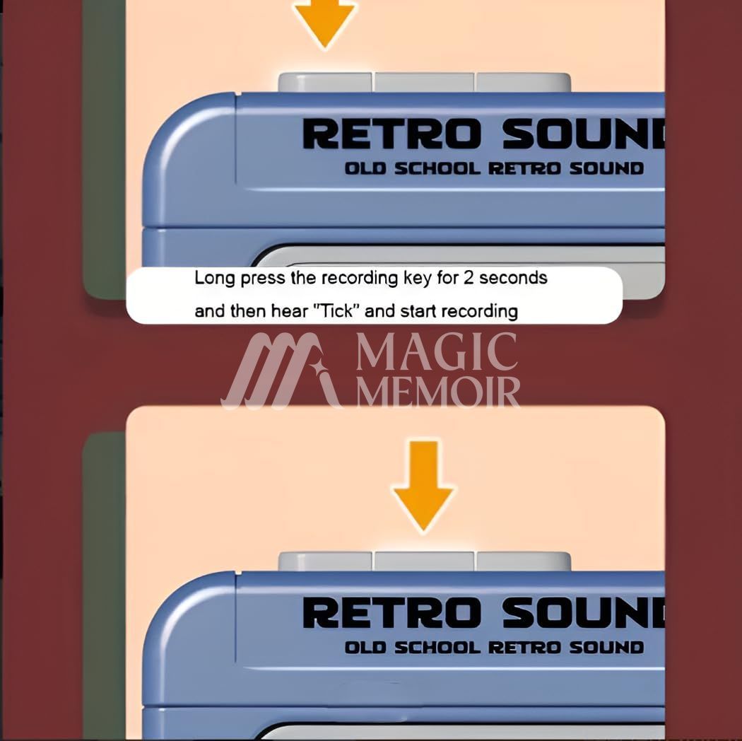 Retro Cassette Style Mini Voice Recorder