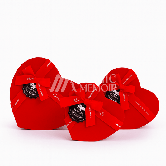 Heart Box - Red (3pcs)