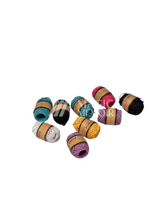 Single Colour Paper Thread - Pack Of 3 Pcs