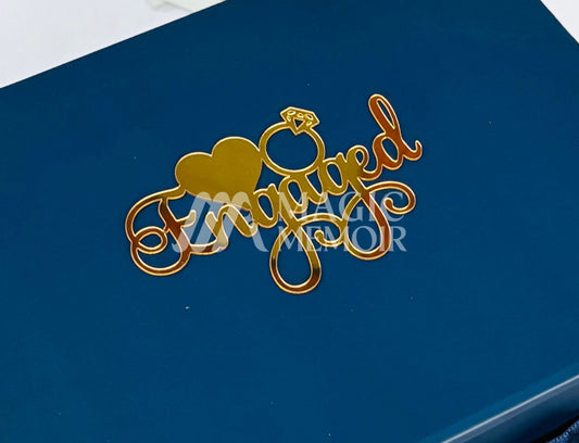 Just Engaged - Acrylic Toppers