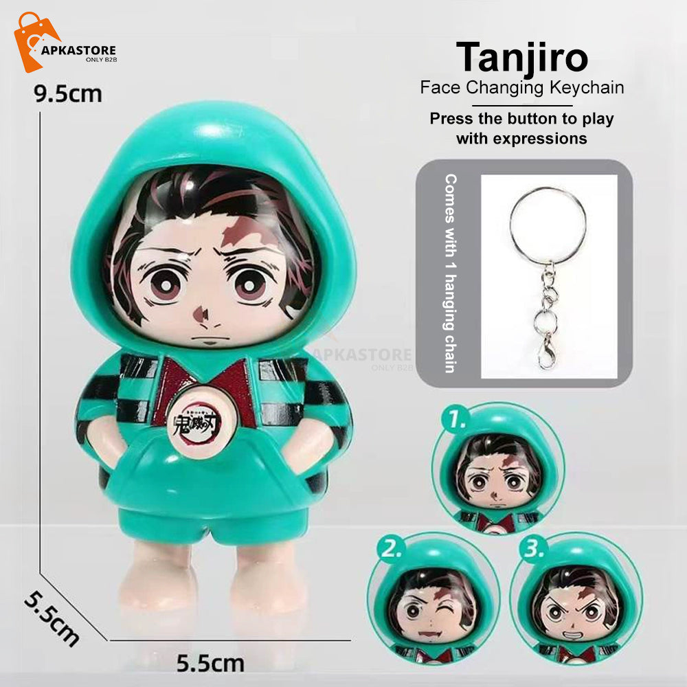 Face Changing Keychains – Animated Expression Keyring