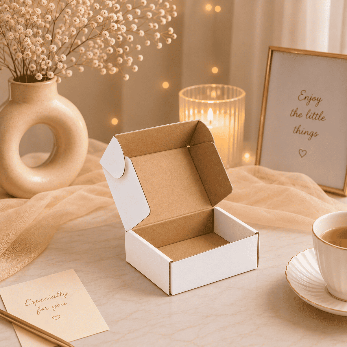 Corrugated Box - White