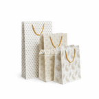 Gift Paper Bags – White Pattern