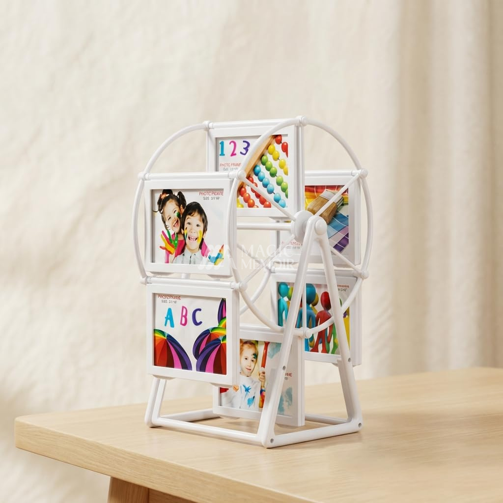 Photo Wheel Frame (4x6") - White