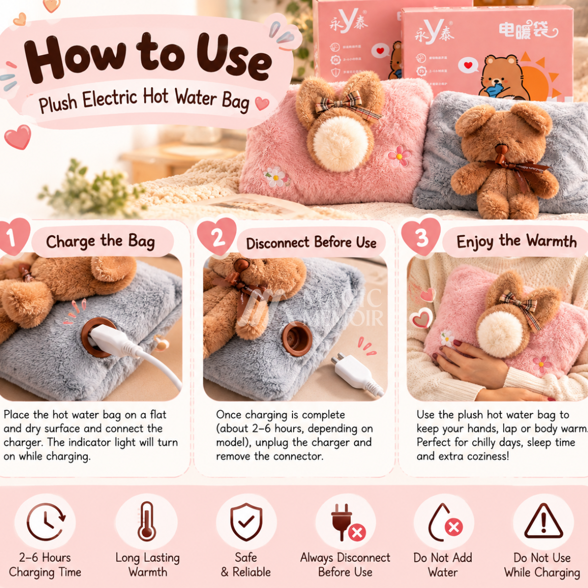 Teddy Warm Electric Hot Water Bag