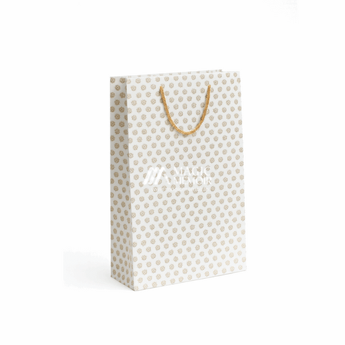 Gift Paper Bags – White Pattern