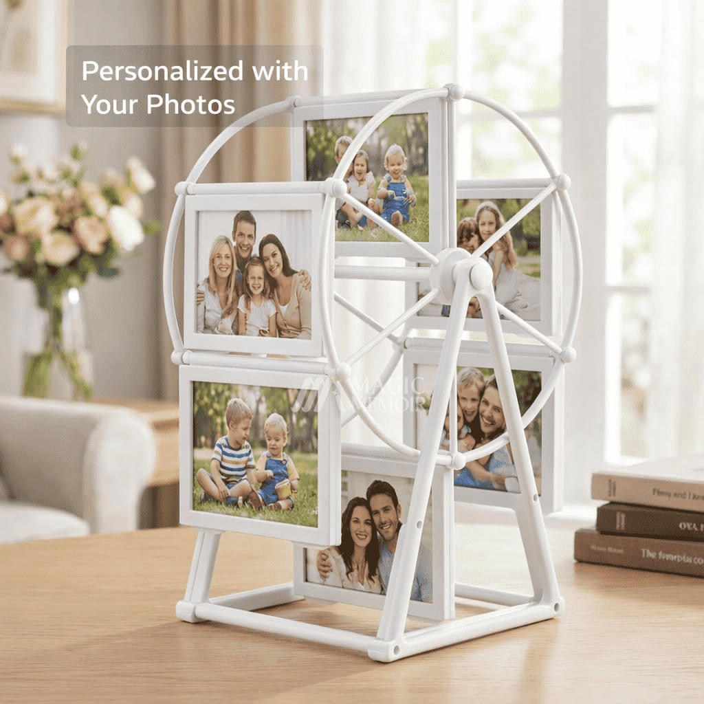 Photo Wheel Frame (4x6") - White