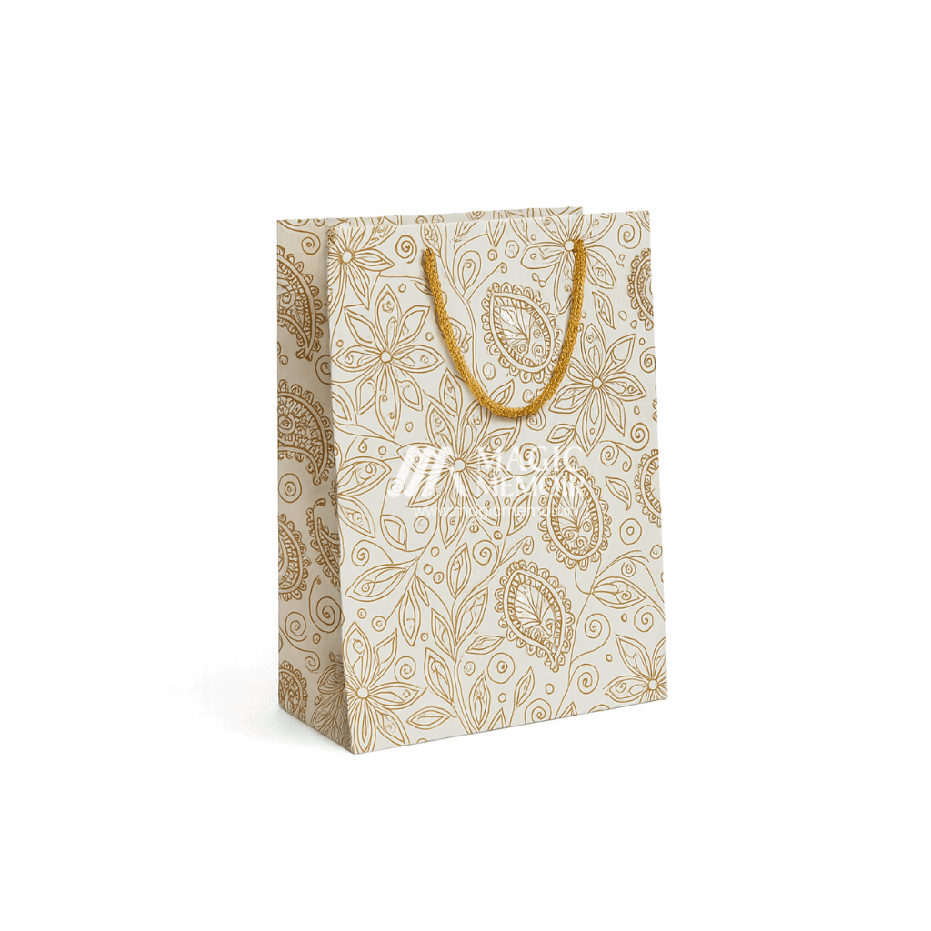 Gift Paper Bags – White Pattern - Magic Memoir