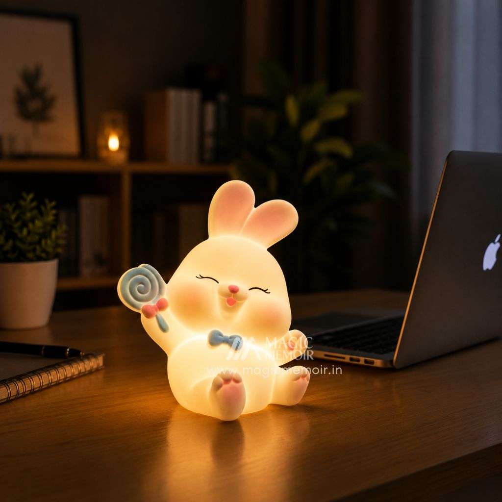 Mini Lamp - Rabbit With Lolipop