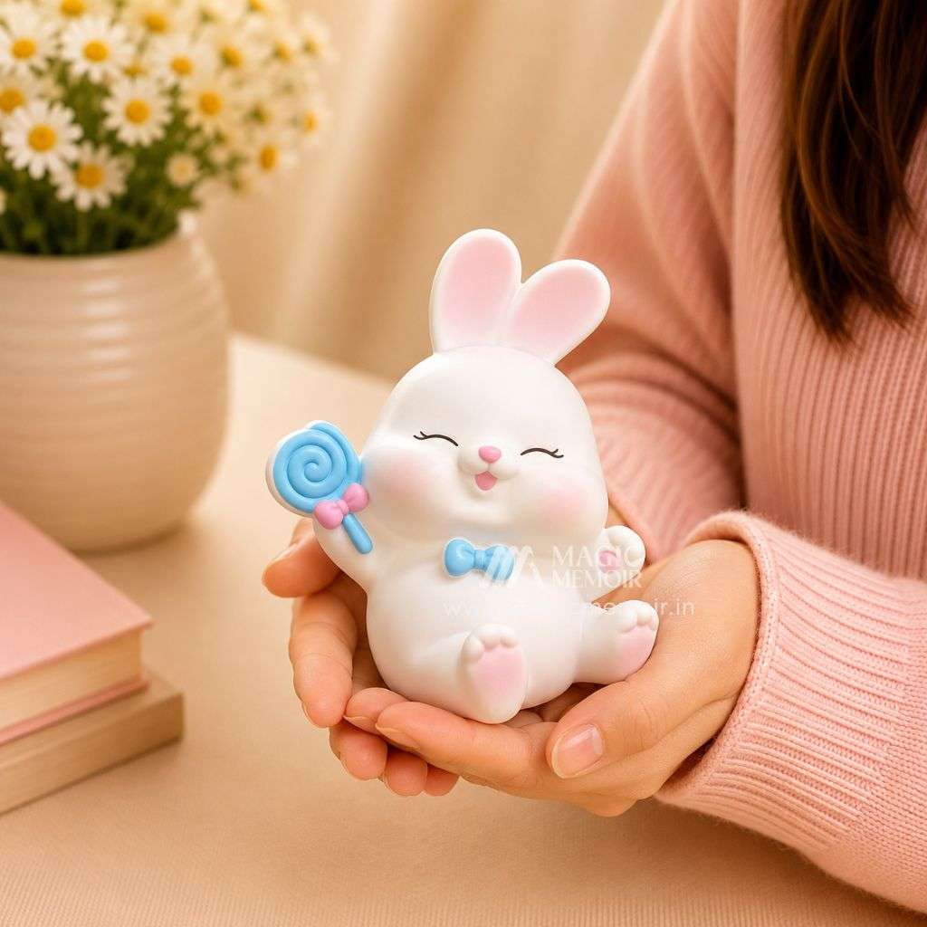 Mini Lamp - Rabbit With Lolipop