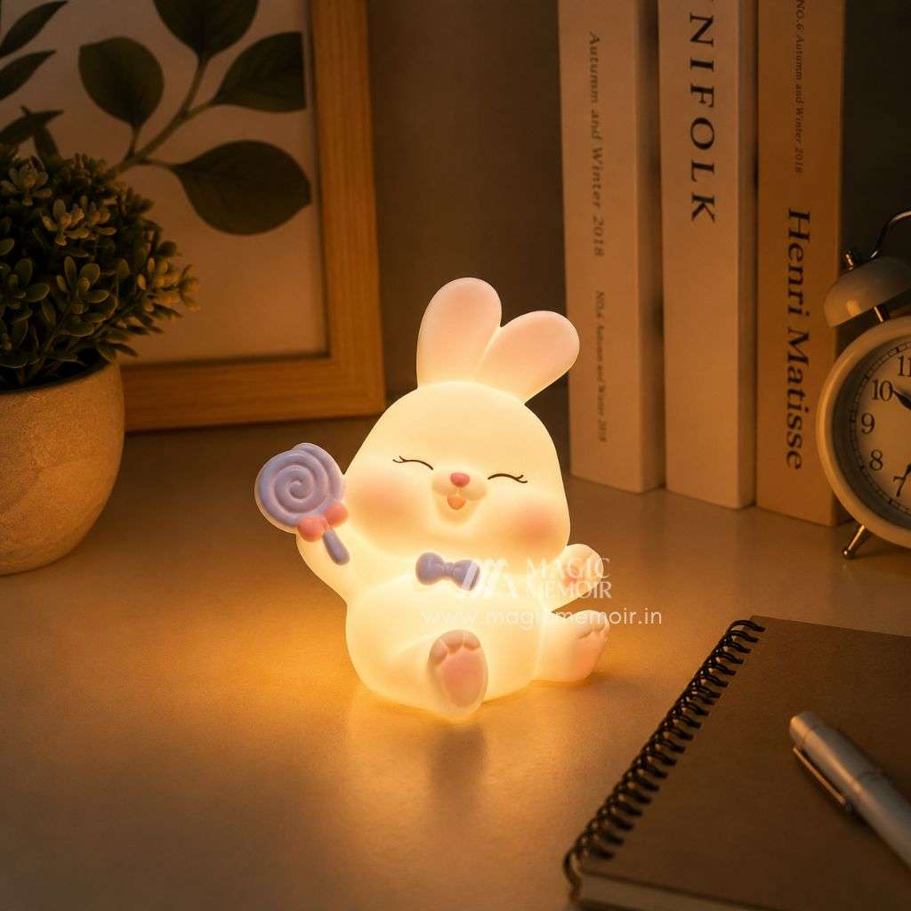 Mini Lamp - Rabbit With Lolipop