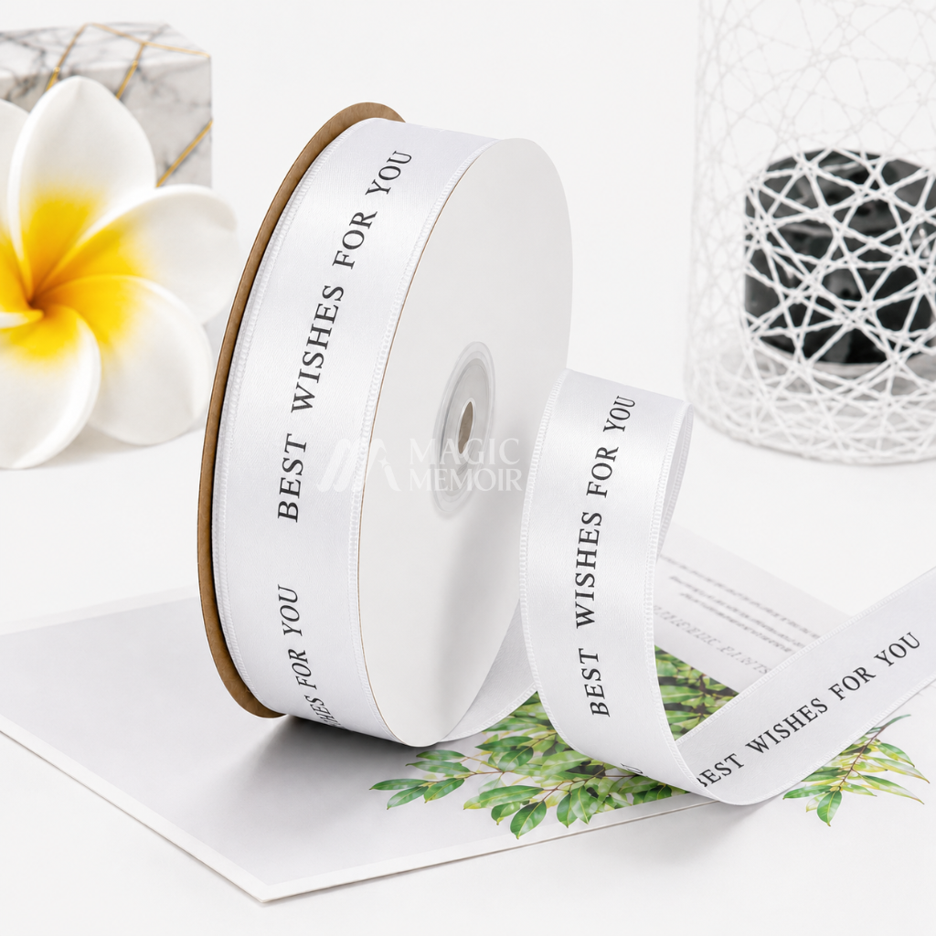 Wrapping Ribbon – " Best Wishes For You " (1 Inch)