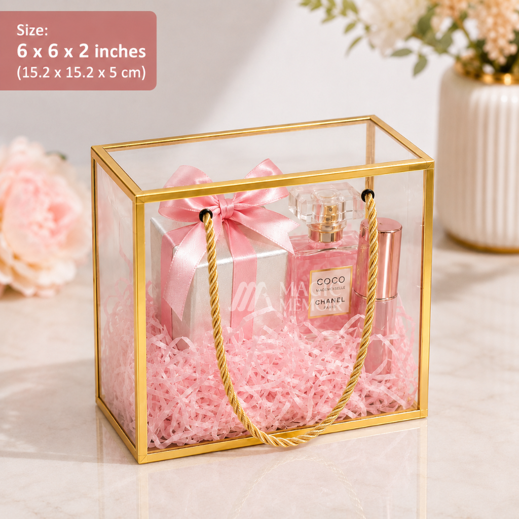 Transparent PVC Hamper Bag - 6x6"