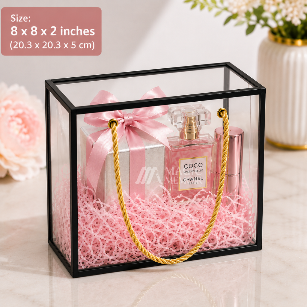 Transparent PVC Hamper Bag - 8x8"