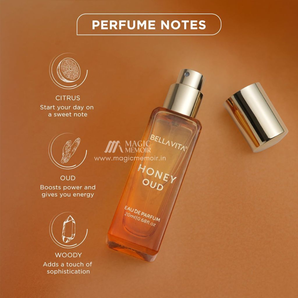 Bellavita Honey Oud Eau De Parfum – 20ml (For Unisex)
