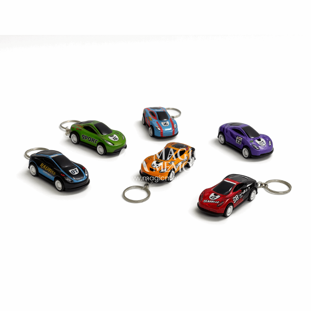 Pushback Car Keychains