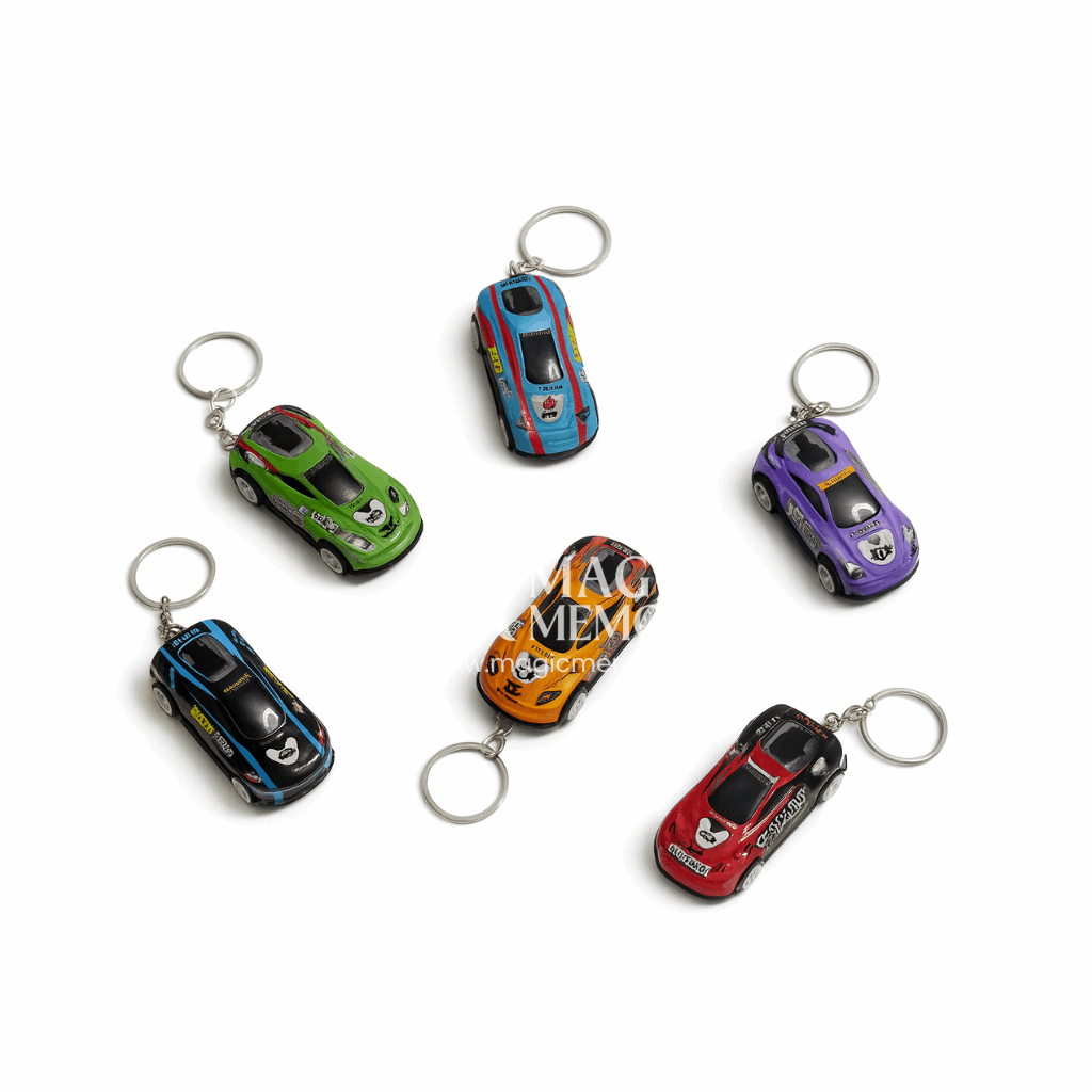 Pushback Car Keychains