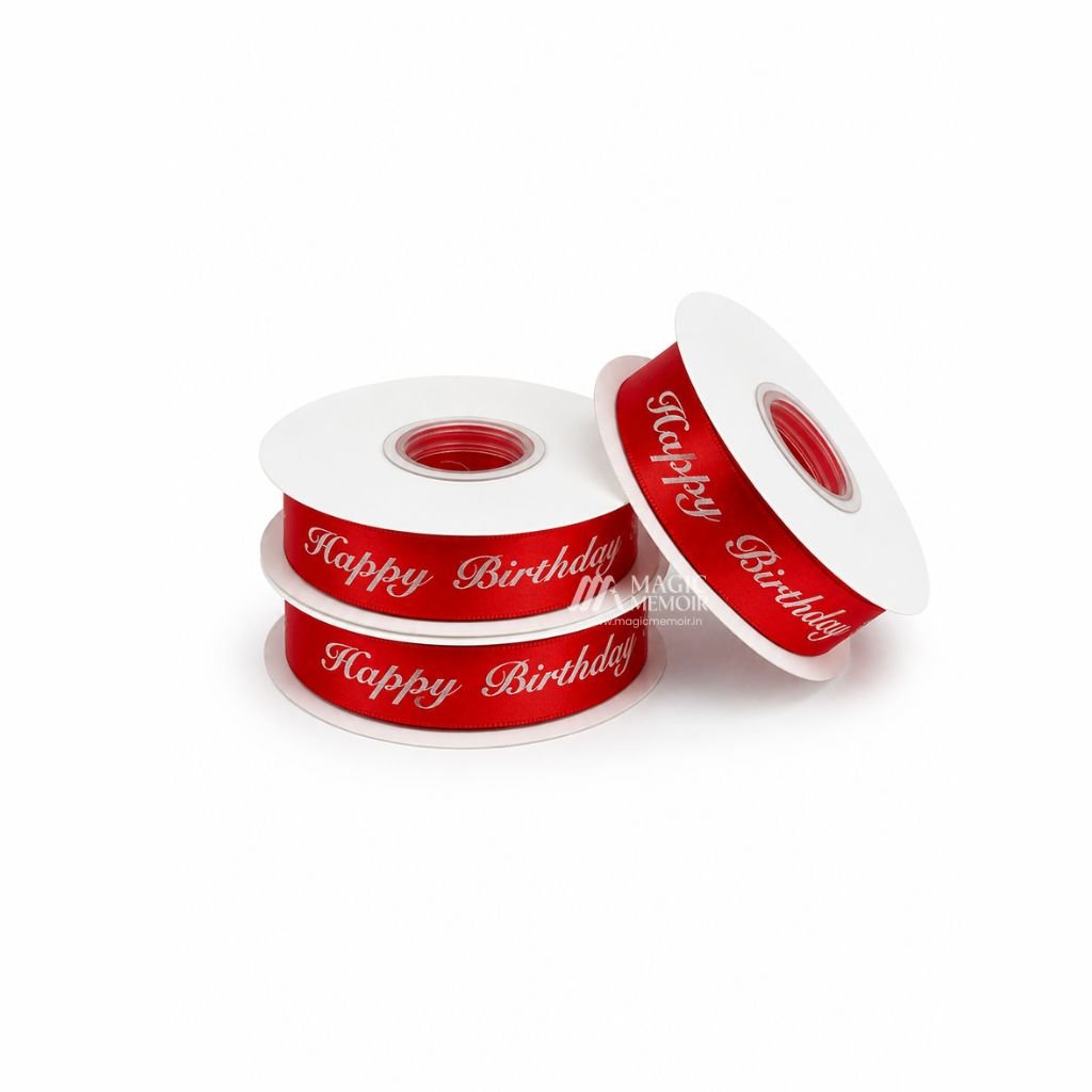 Wrapping Ribbons " Happy Birthday " - Magic Memoir