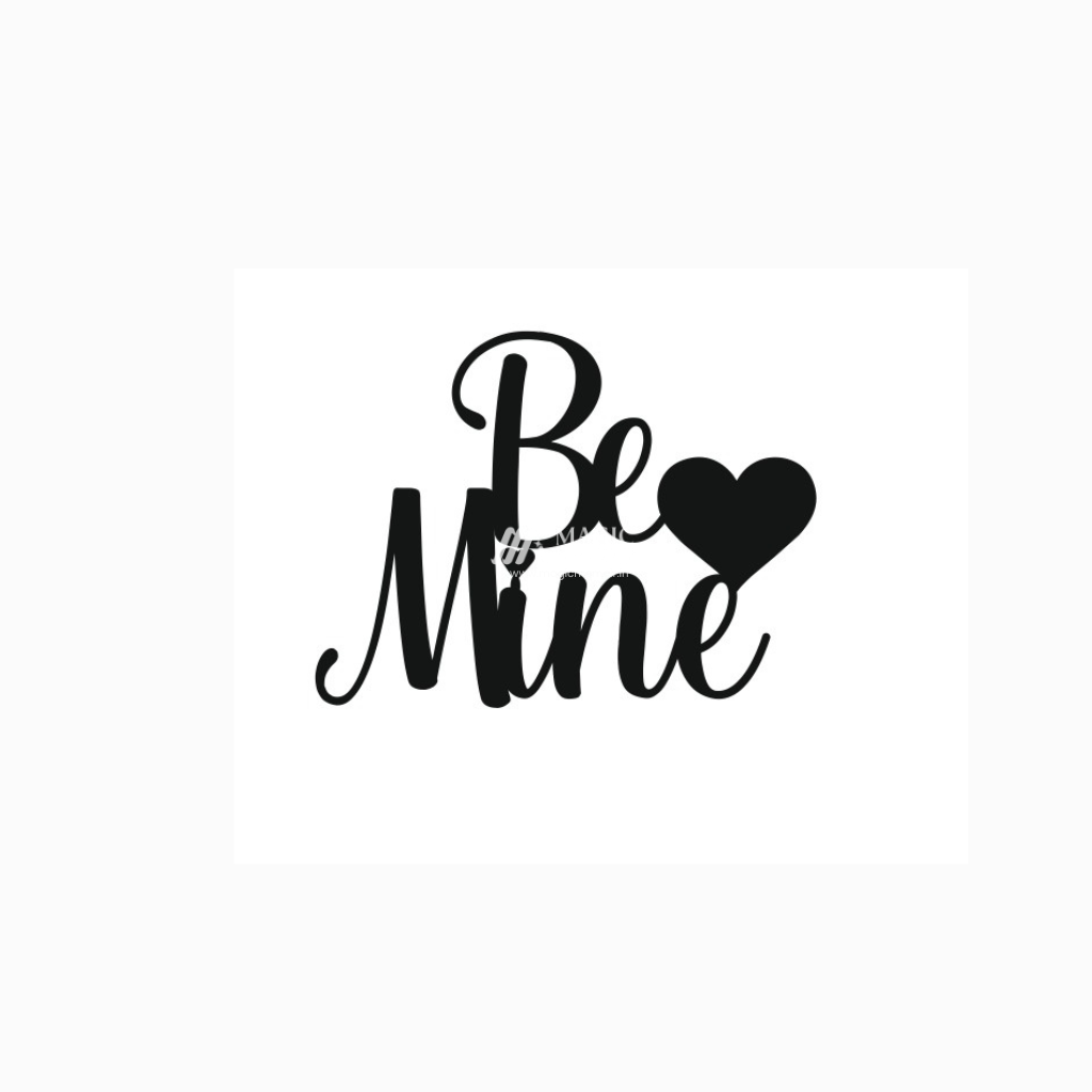 Acrylic Toppers - "  Be Mine "