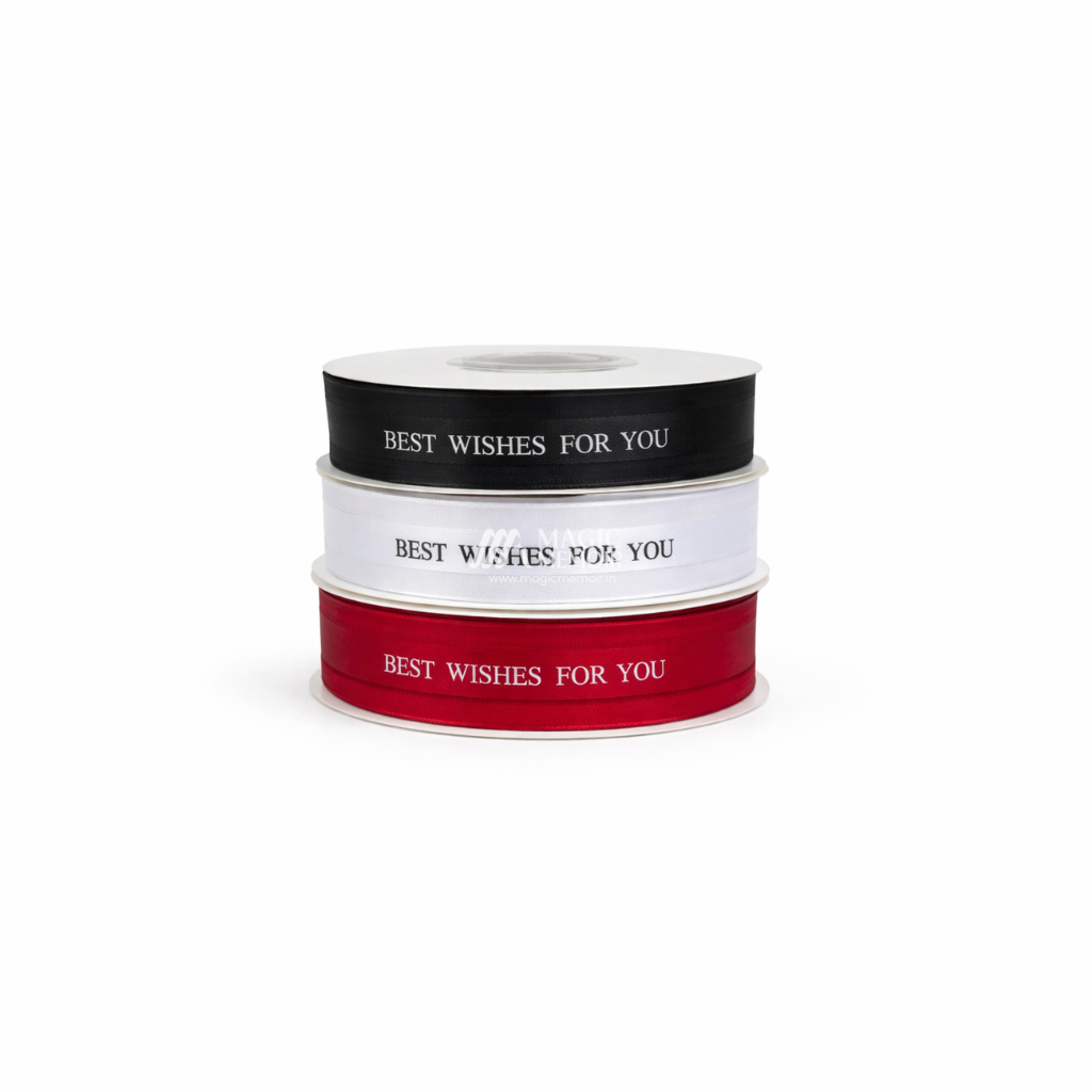 Wrapping Ribbons " Best Wishes For You "