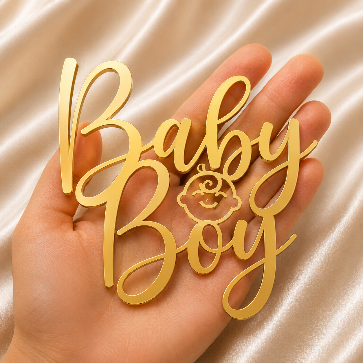 Acrylic Topper – "Baby Boy"