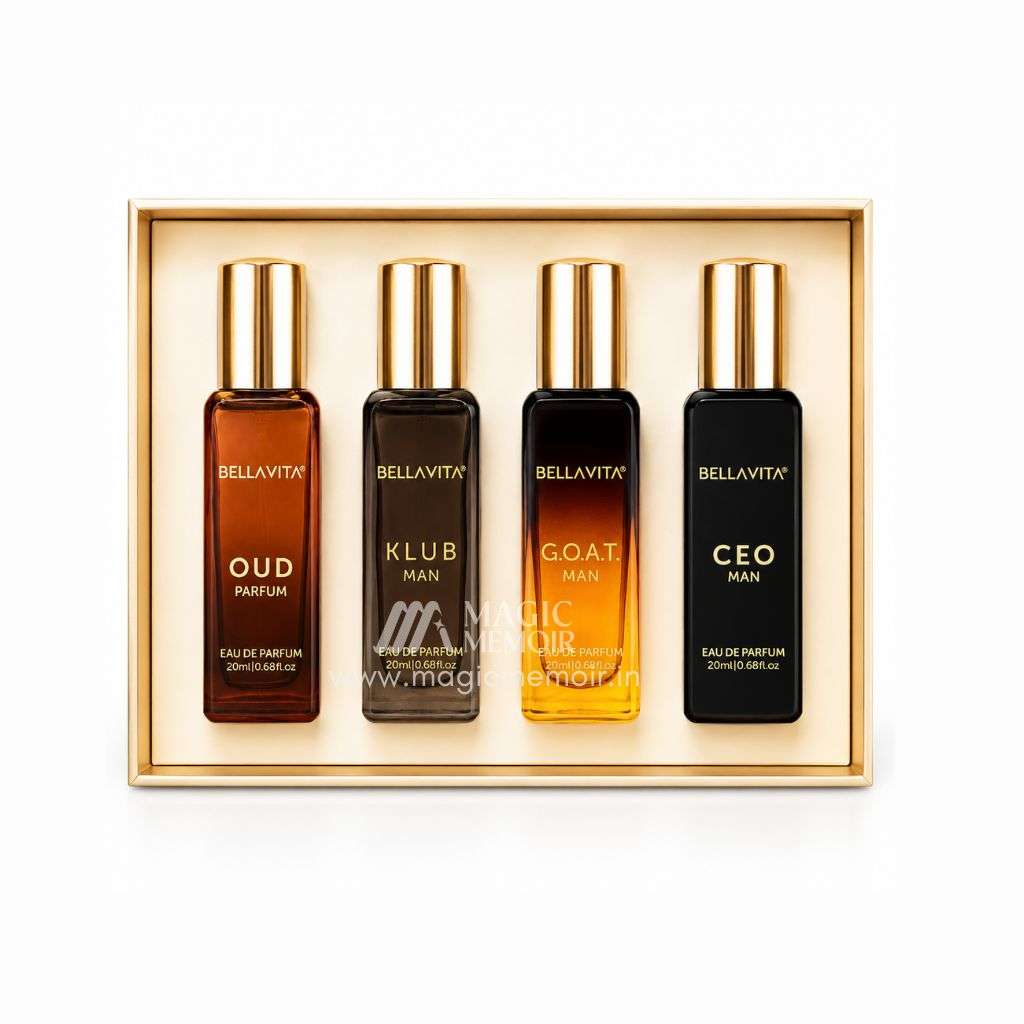 BELLAVITA Perfume Gift Set for Men – 4pcs Set (20ml Each)