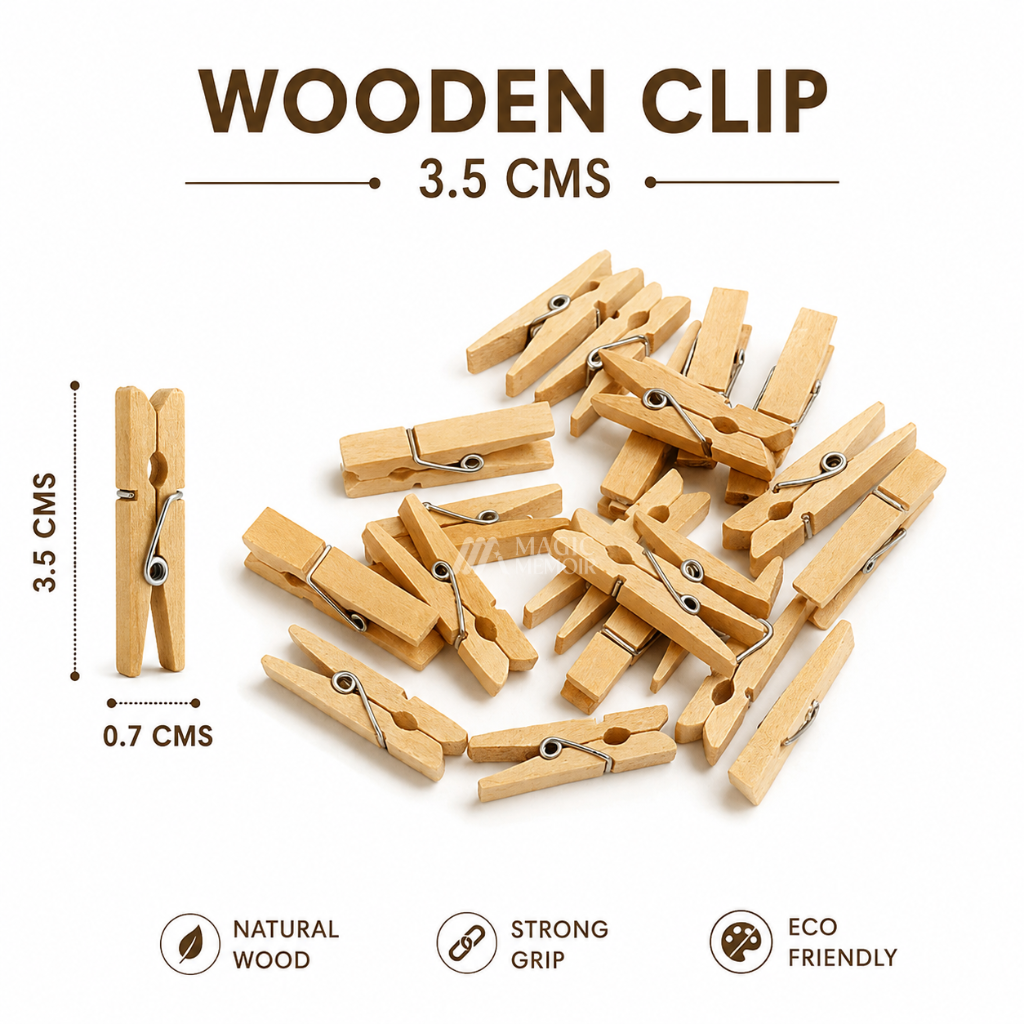 Poloroid Wooden Clips- Single Pieces