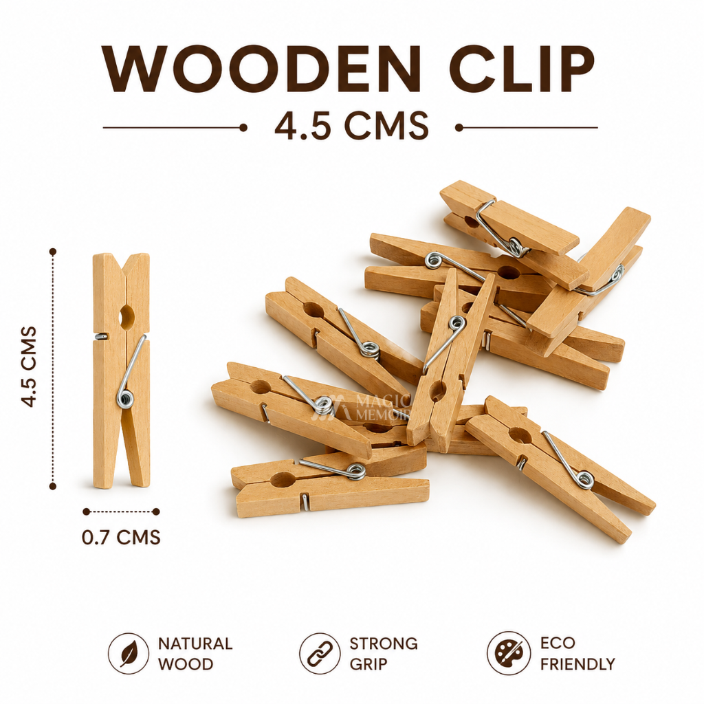 Poloroid Wooden Clips- Single Pieces