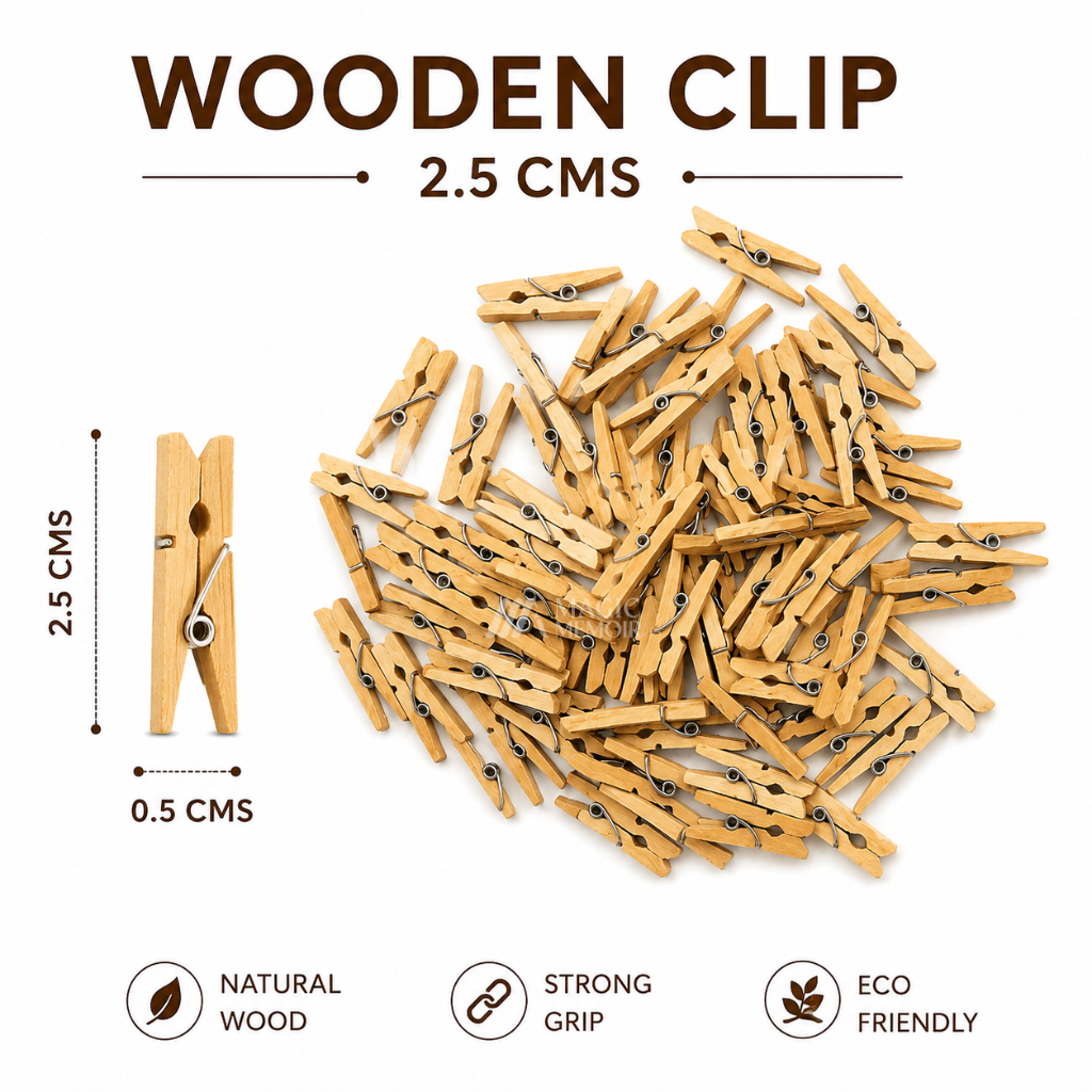Poloroid Wooden Clips- Single Pieces