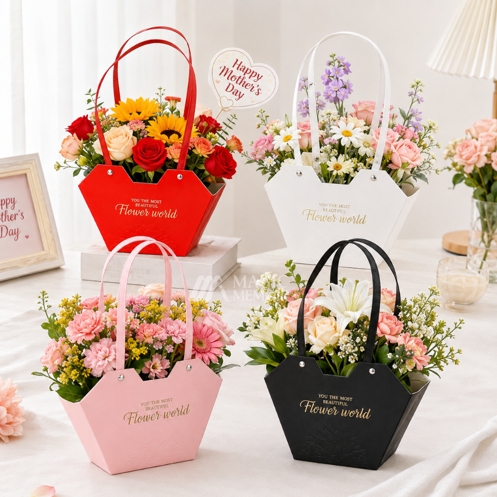 Flower Gift Bag 9x5"