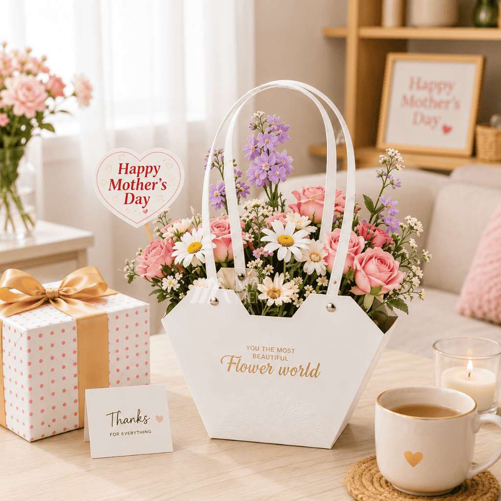 Flower Gift Bag 9x5"
