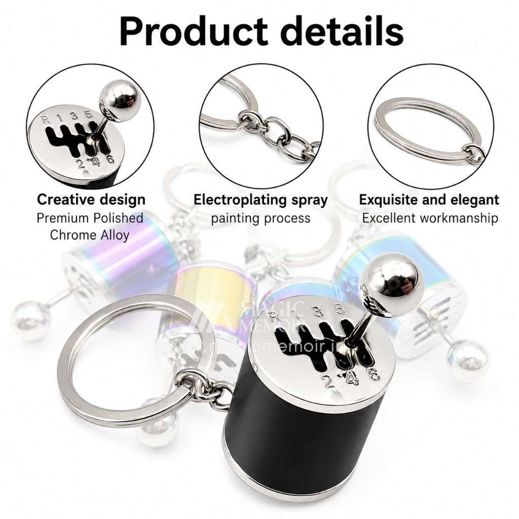 Gear Box Shifter Keychain
