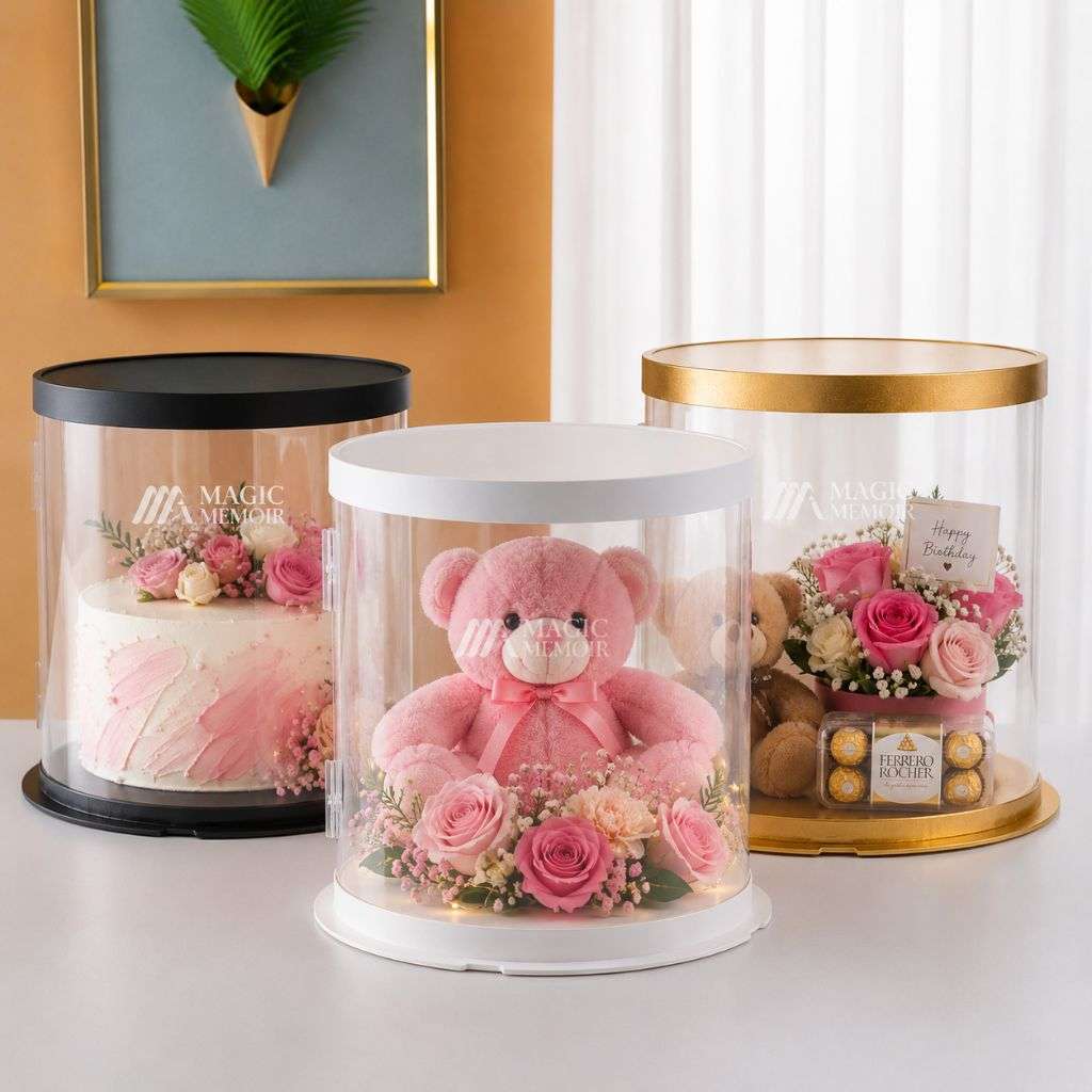 Transparent Round Cake Box 10"
