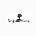 Acrylic Toppers - "  Congratulations "