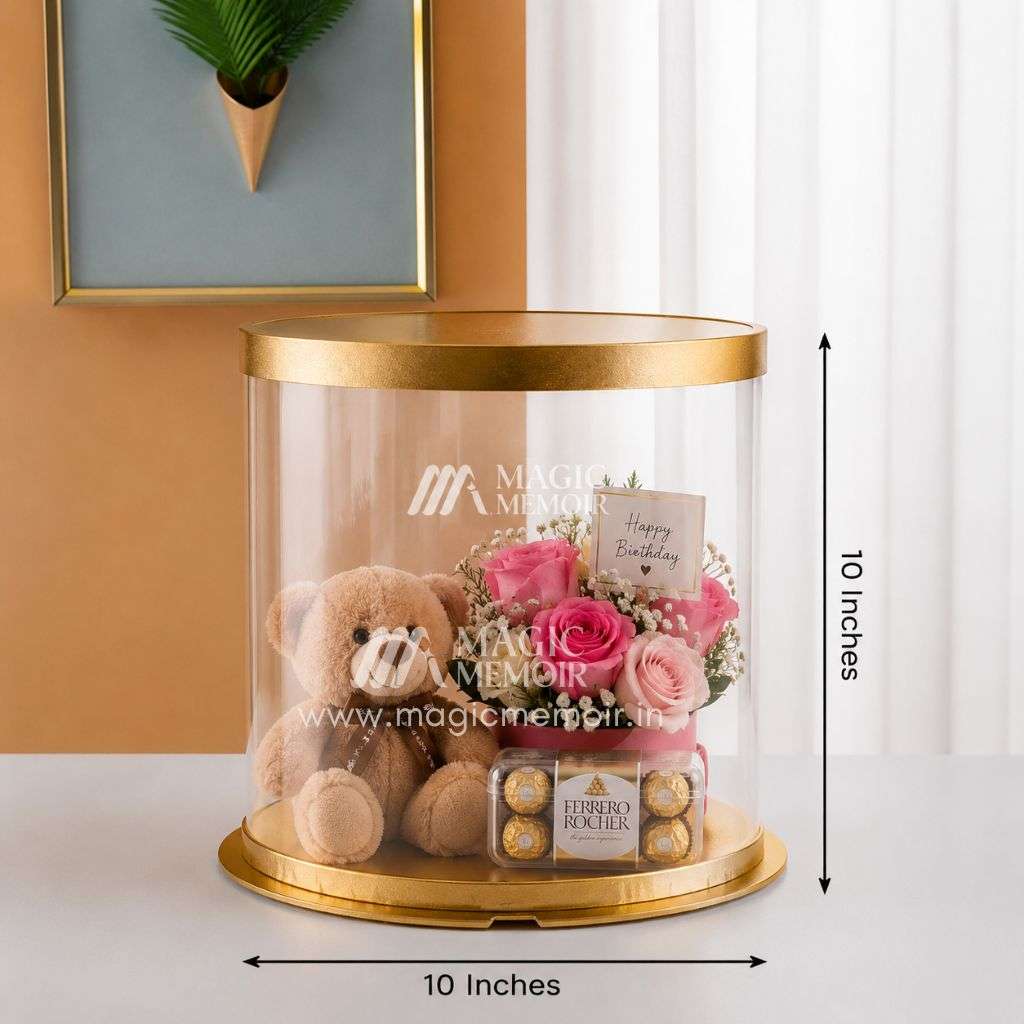 Transparent Round Cake Box 10"