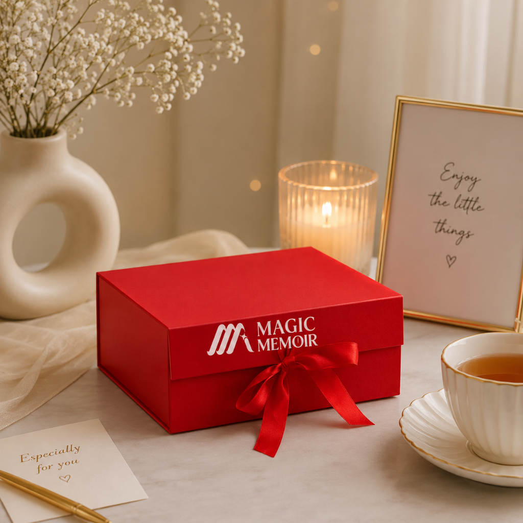 Ribbon Box 10x8x4" - RED