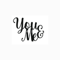 Acrylic Toppers - "  You & Me "