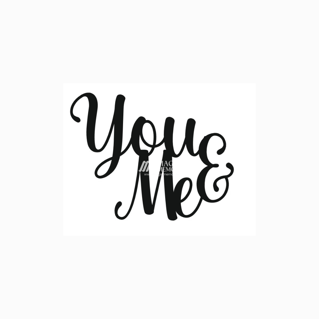Acrylic Toppers - "  You & Me "