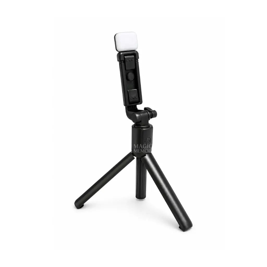 R15 Foldable Bluetooth Selfie Stick Tripod with LED Fill Light