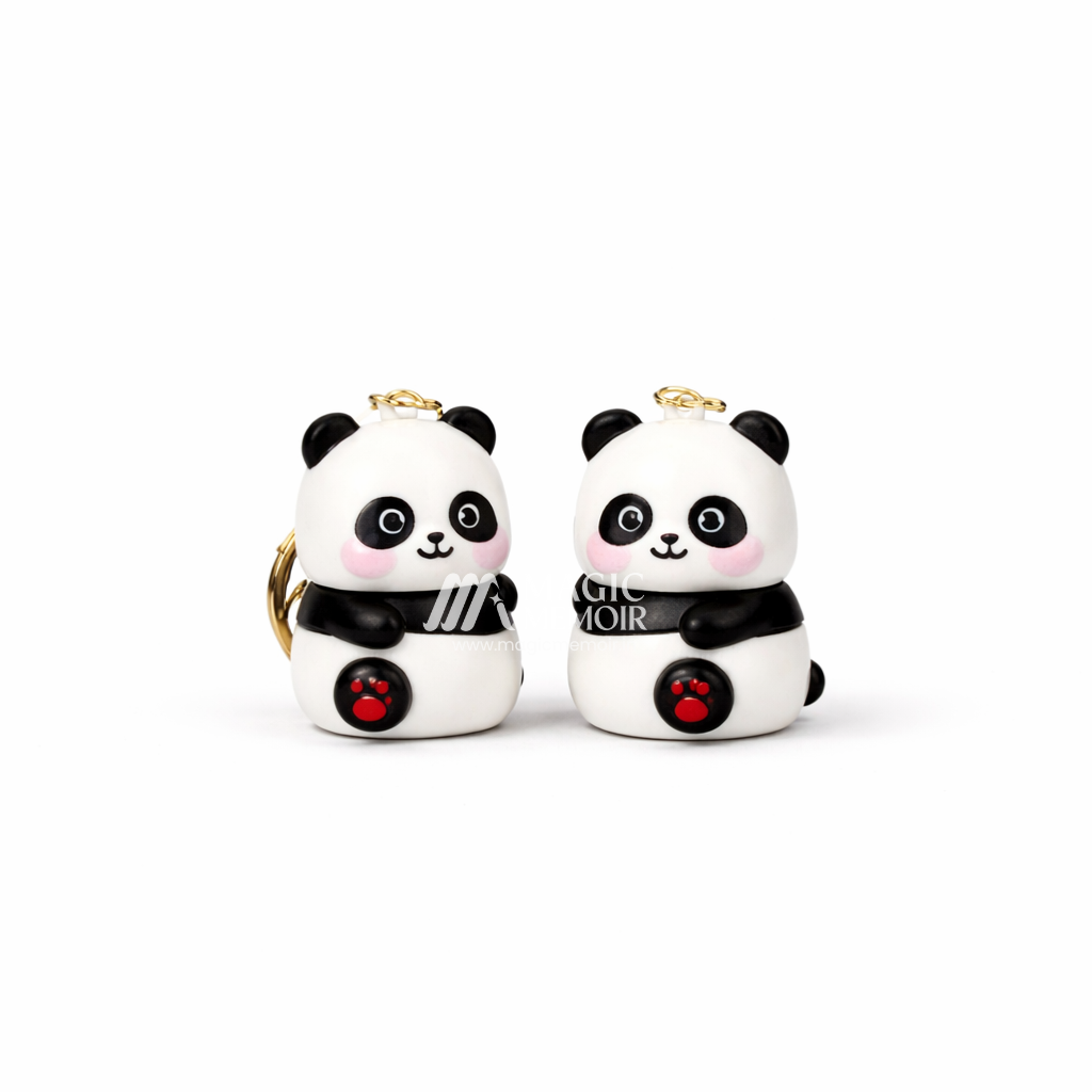 Hugging Panda Keychains