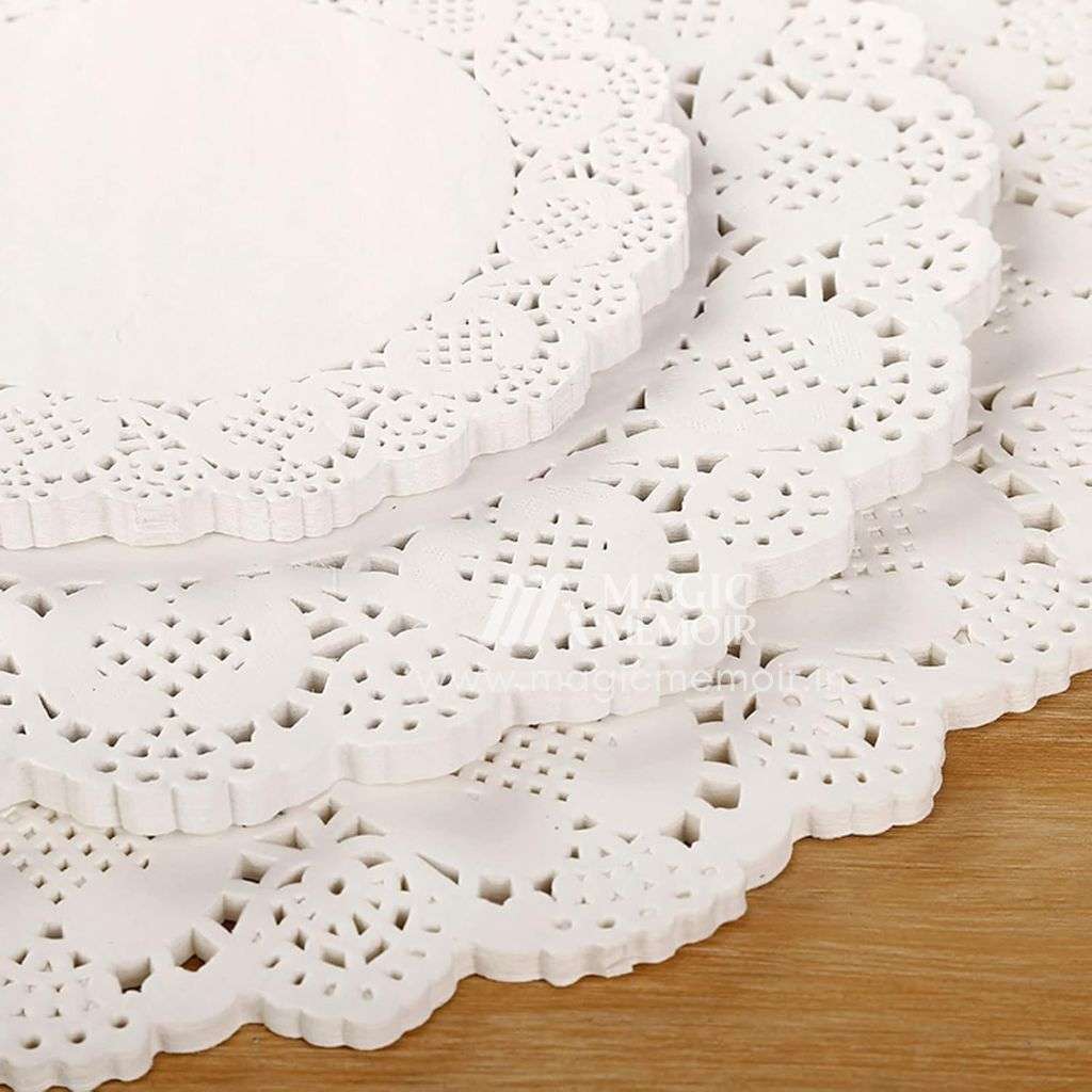 Dollies Paper White Heart 4" – 100 Pieces