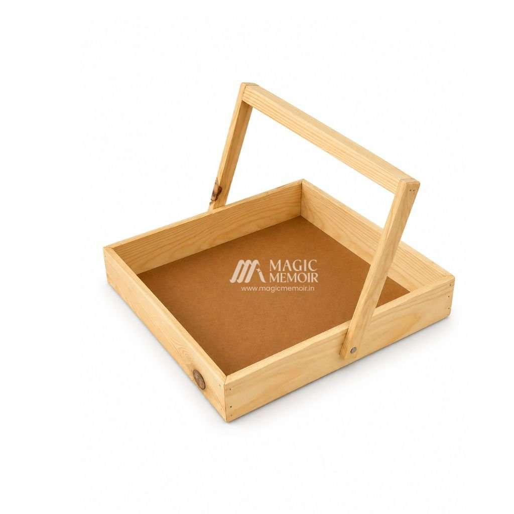 Engagement Wooden Hamper - Square - Magic Memoir
