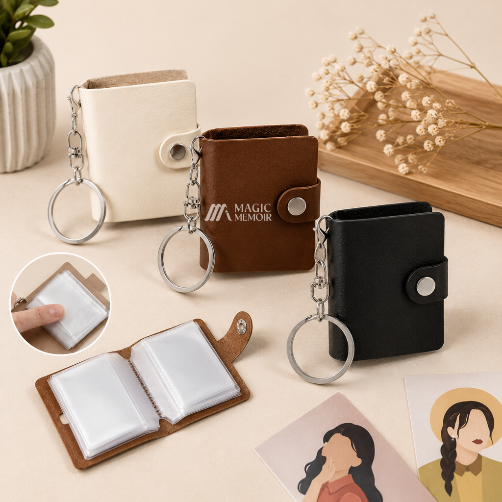 Mini UV Leather Keychain
