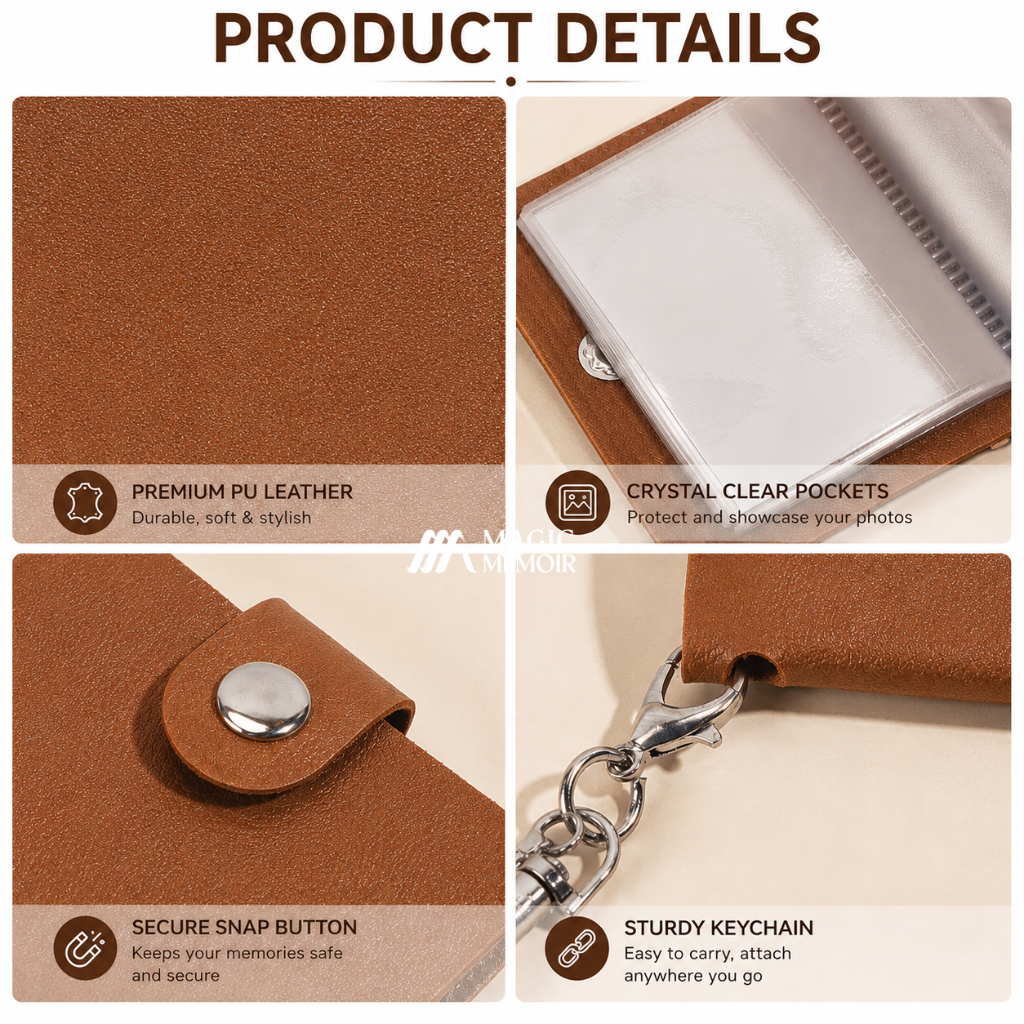 Mini UV Leather Keychain