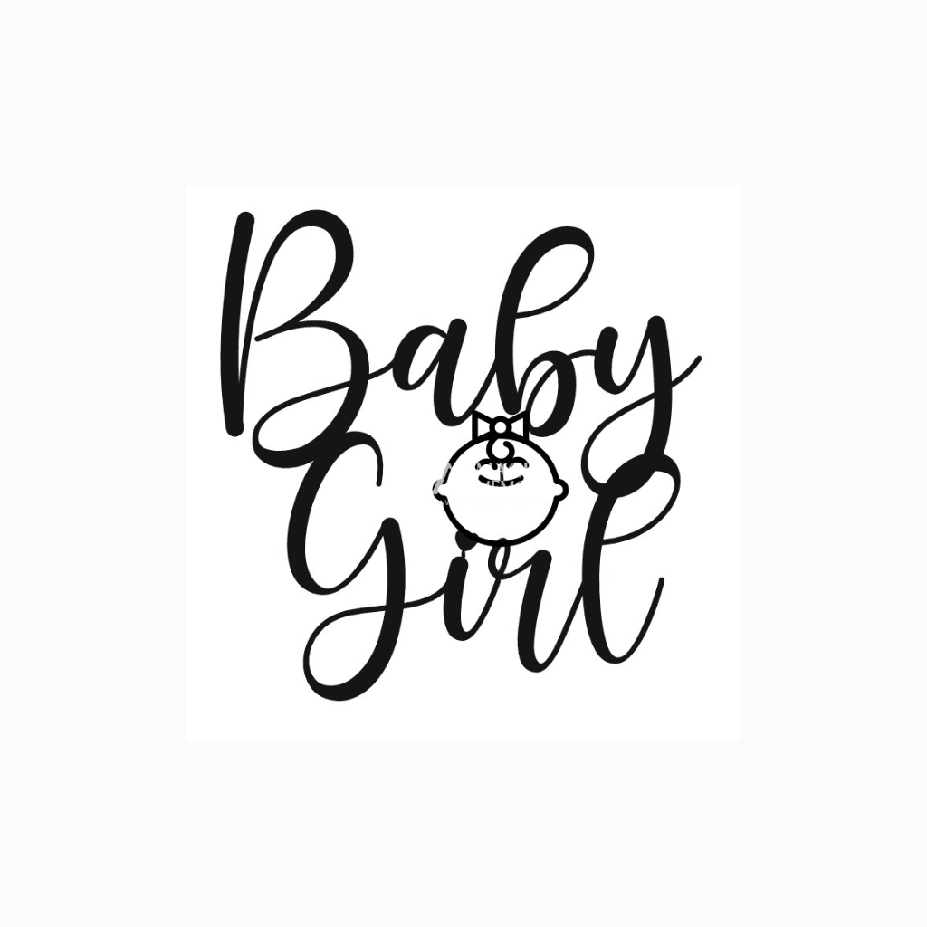 Acrylic Toppers - " Baby Girl " - Magic Memoir