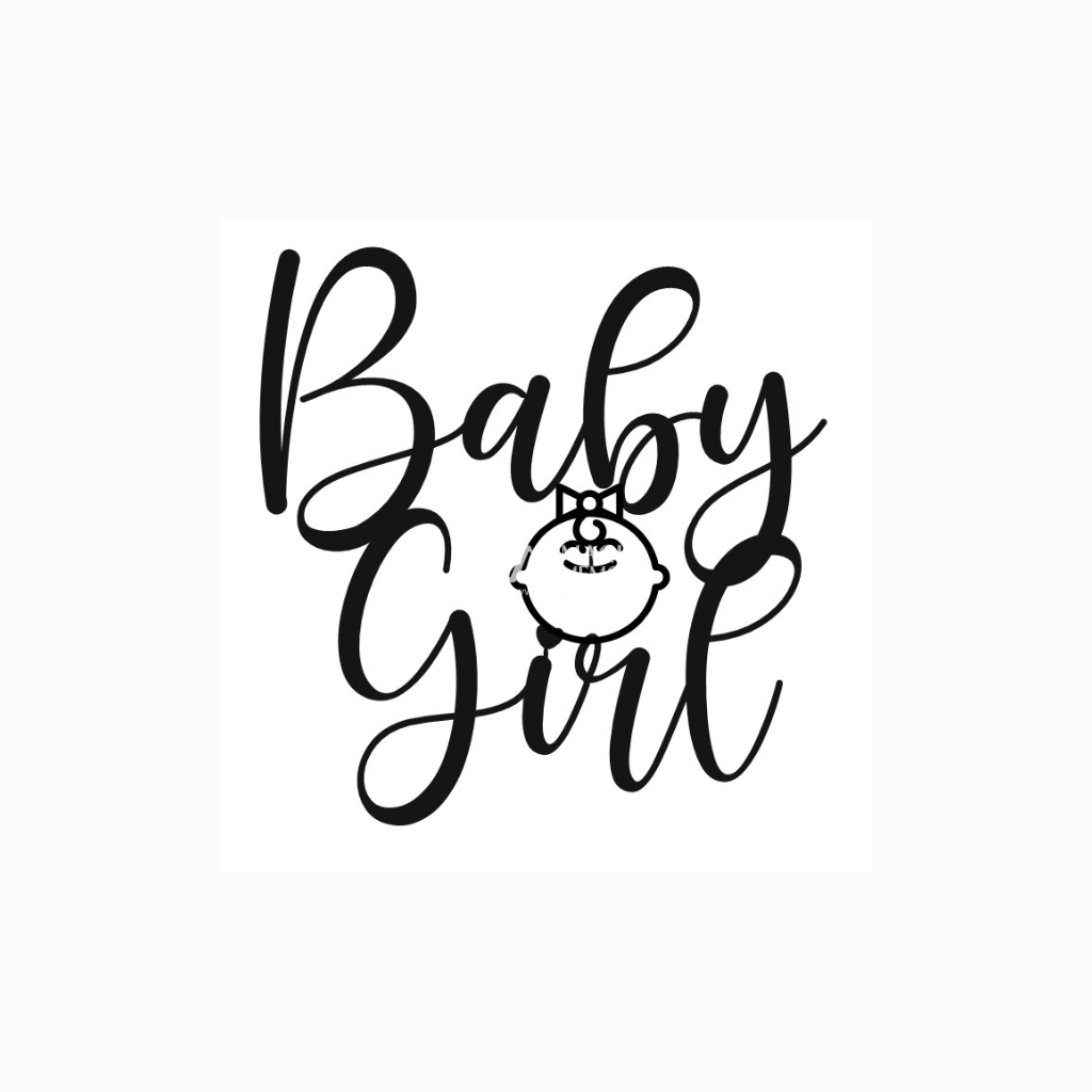 Acrylic Toppers - " Baby Girl "