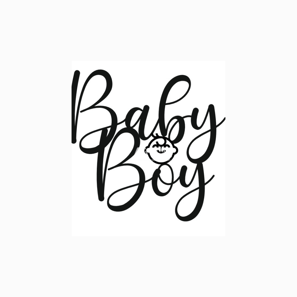 Acrylic Toppers - " Baby Boy " - Magic Memoir