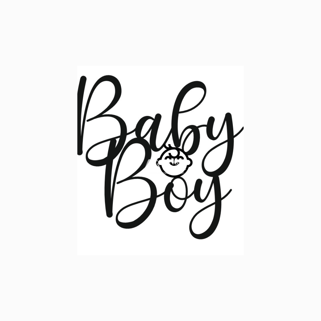 Acrylic Toppers - " Baby Boy "