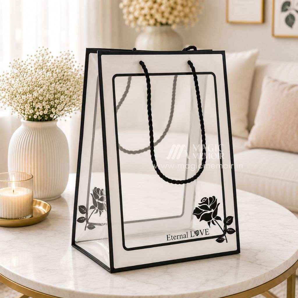 PVC Hamper Bag Window Black - MM 623